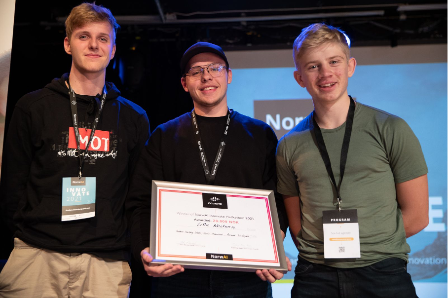 Winners of Hackaton. Photo